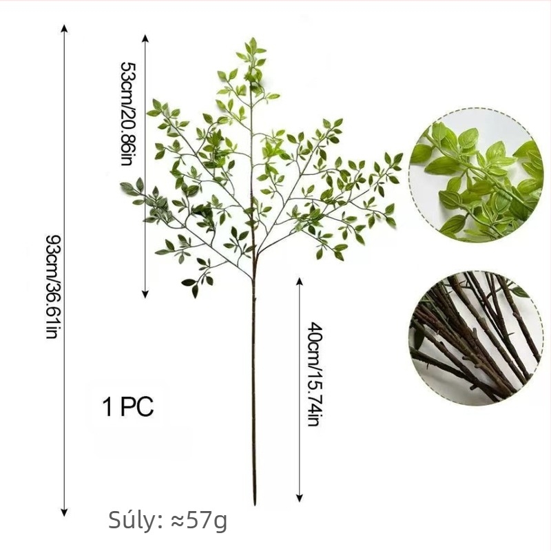 Ötágú nandina bambusz – műnövény esküvői dekorációhoz és tájépítéshez