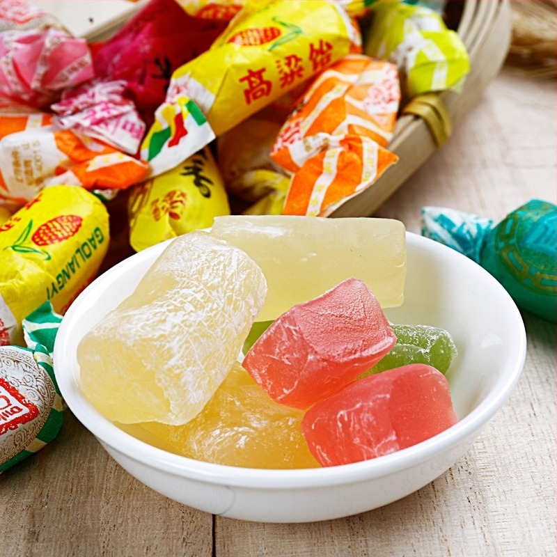 Shengfuji Kaoliang Jelly 200 g, vegyes gyümölcs ízű zselés snack, rostos textúrával