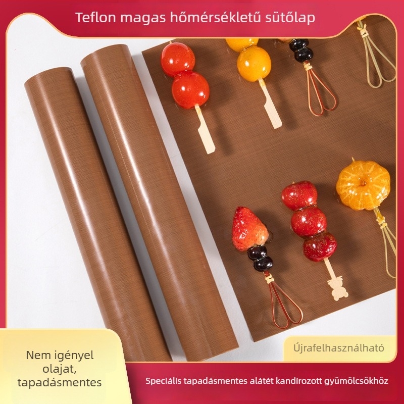 Sütőben használható sima tapadásmentes olajkendő, hőálló, többször használható, ideális tortatekercsek alátétjére