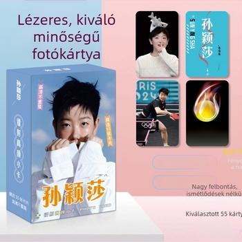Tian Xiwei lézeres mini kártya – sztár-stílusú gyűjteményes képeslap LOMO/Polaroid dizájnnal, üdvözlőkártya