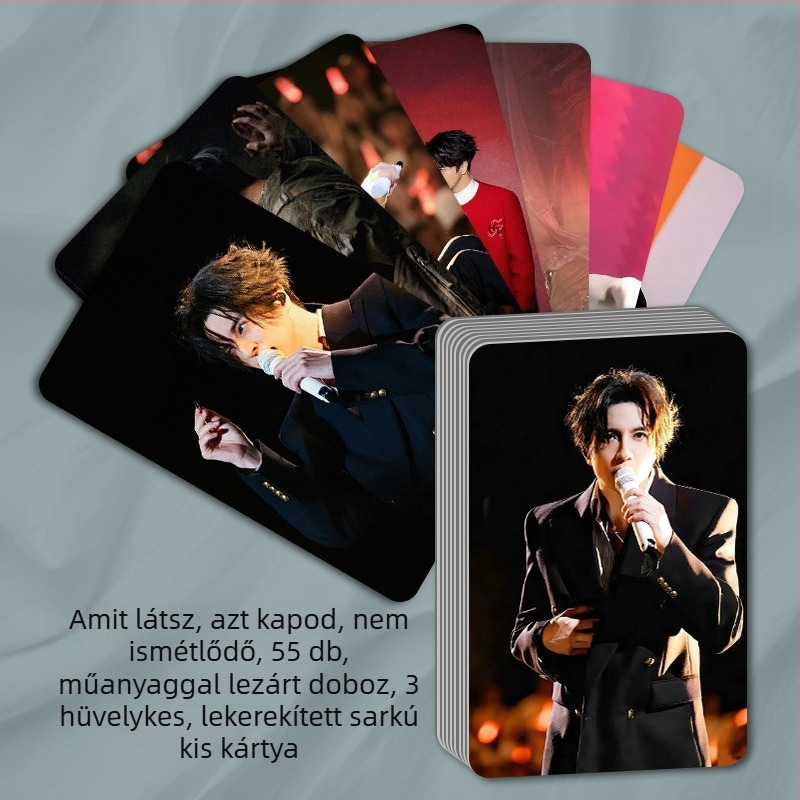 55 LOMO Polaroid-stílusú fotókártyák dobozos készletben a szóló koncert kollekciójához