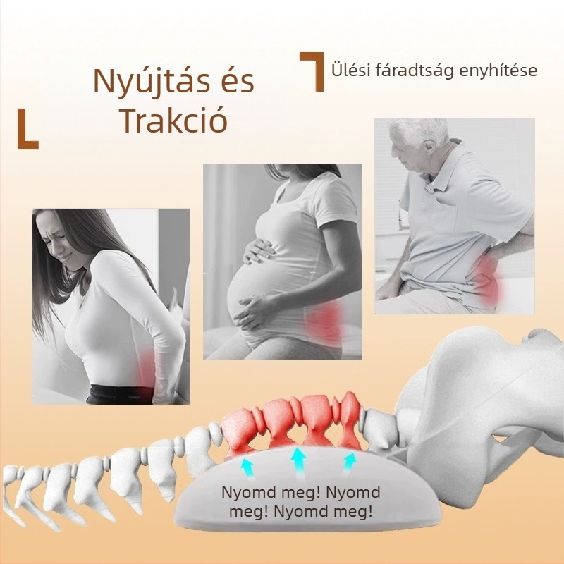 Alvásra tervezett ágyéki párna, ergonómikus deréktámasz