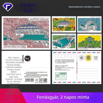 Testreszabott egyetemi ballagási képeslapok — fiatalos tájképi emlékek, kulturális és kreatív képeslapok