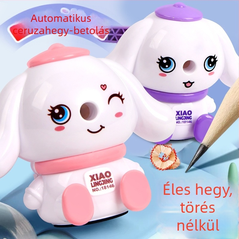 Kézi forgó ceruzahegyező gyerekeknek – állatos dizájnnal