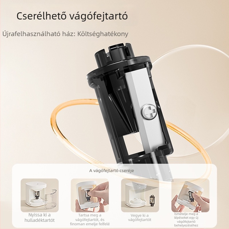 Csillagászati elektromos ceruzahegyező, kompakt automata gyermekek számára otthoni használatra, modell S8320