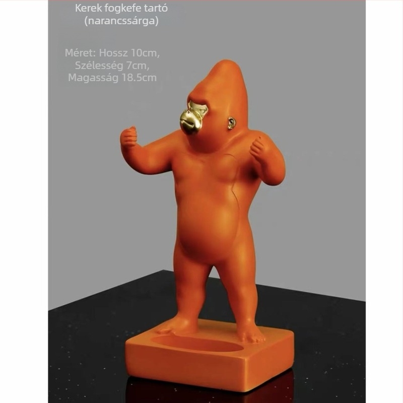 Kreatív gorilla figura – tolltartó, kulcstartó és fogkefetartó az asztalra, asztali dekoráció