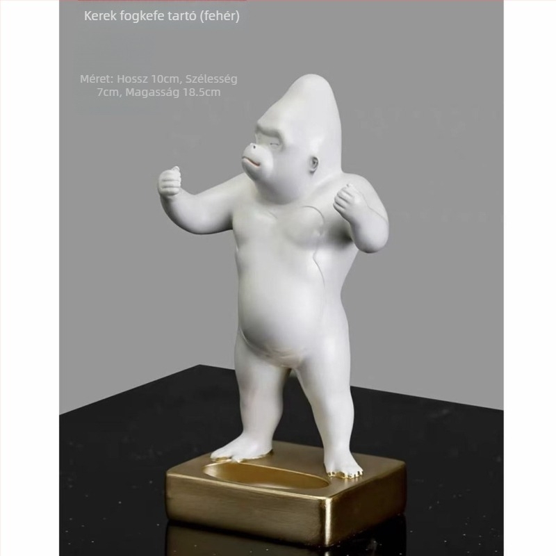 Kreatív gorilla figura – tolltartó, kulcstartó és fogkefetartó az asztalra, asztali dekoráció