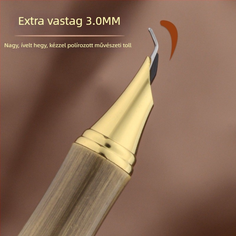 Eternal Life rövid toll testű, antik bronz kefés felülettel, retro stílusú zseb- és utazó toll forgó kupakkal