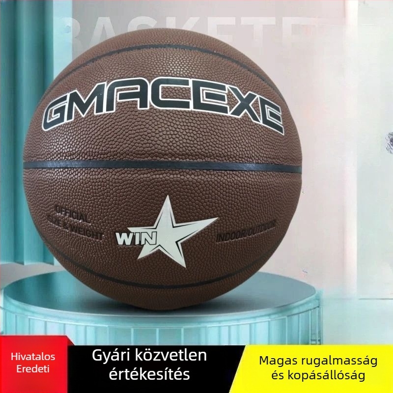 PVC kosárlabda – Méretek 5, 6 és 7 – Kopásálló, gyerekeknek és felnőtteknek