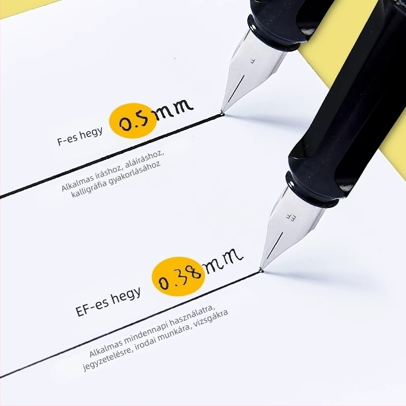 Liupin Hall tollkészlet a helyesírás gyakorlásához, 0.38/0.5 mm heggyel, tintatartályos és kettős használatú, diákoknak és irodának