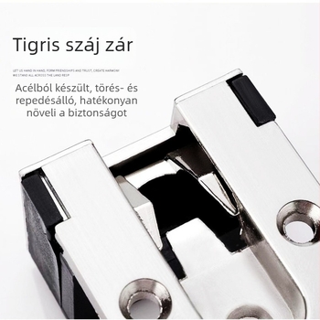 Rejtett anti-tolvaj ajtózár lánccal – hotelszállás és otthoni használatra, modern minimalista stílus, cinkötvözet, elektroplatált bevonat