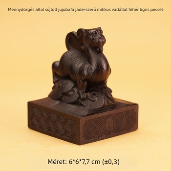 Taóista rituálékhoz készült pecsét, Fehér tigris jade-szerű megjelenéssel