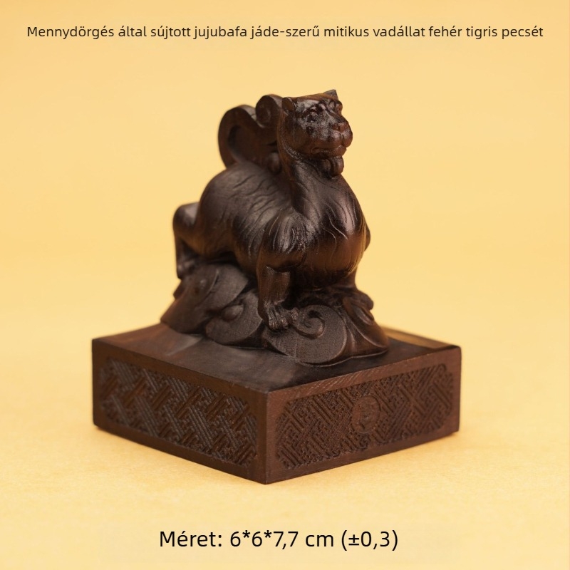 Taóista rituálékhoz készült pecsét, Fehér tigris jade-szerű megjelenéssel