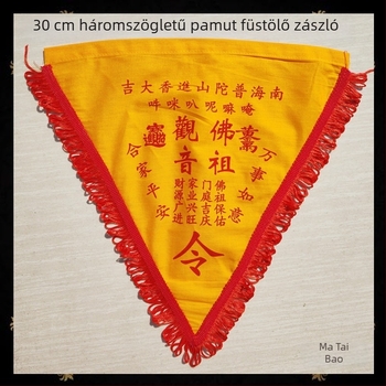 Áldásos tömjén kínálat a szerencséségért és a ház védelméért; öt sárkányos talizmán zászló templomi és taoista rituálékhoz; testre szabható Maitreya Buddha felirattal