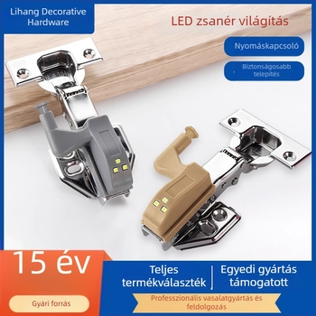 LED szekrényajtó világítás – gardróbhoz, boros- és cipősszekrényhez, vezeték nélküli, nyomógombos kivitel