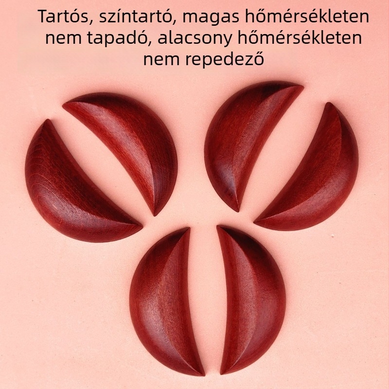 Fából készült taoista áldáskupa Yin–Yang motívumokkal, barackfa motívumok Minnan Mazu és Chaoshan motívumok