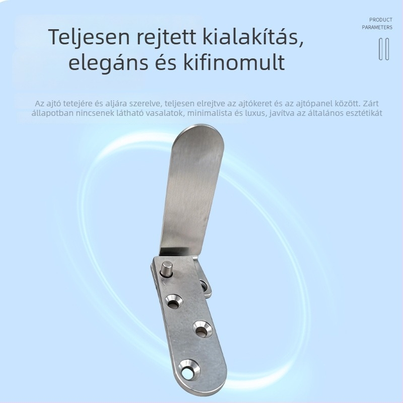 304 rozsdamentes acél ajtózsanér, teherbírás 60–80 kg, fából készült ajtókhoz és acél keretekhez, 90°-os nyitás.