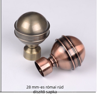 Függönyrúdvég dekoratív végződés vasból, modern minimalist stílus