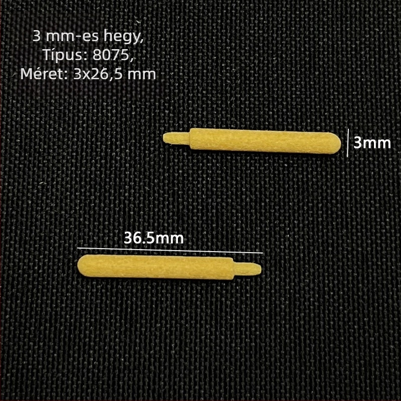 Marker tollakhoz cserélhető hegyei, 3 mm olaj alapú hegyek, 27 mm hosszú, 100 db/csomag