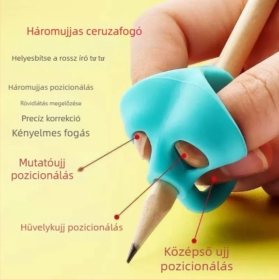 Szilikon tollfogó korrigáló gyerekeknek – kezdők és általános iskolások
