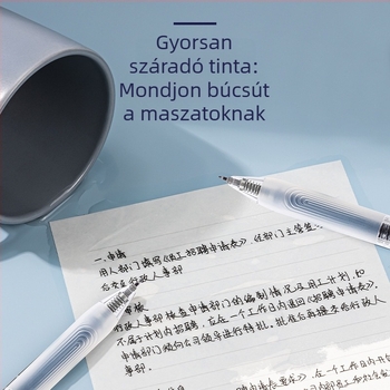 Deli SA575 zselés toll, 0,5 mm, fekete, gumírozott markolattal a sima íráshoz