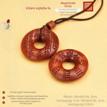 Jujube-fa Bagua medál – taoista amulett