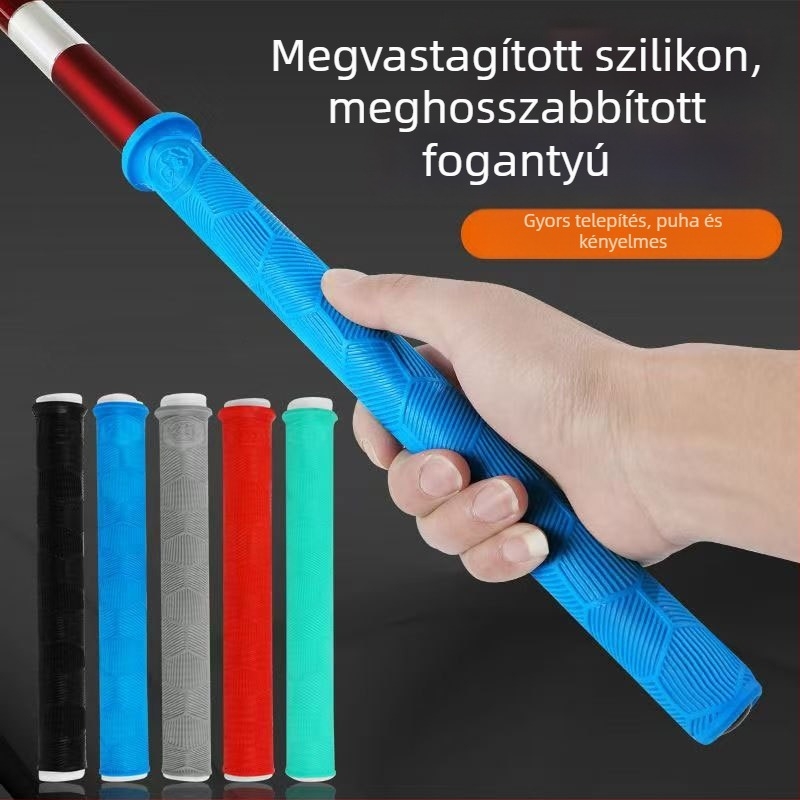 Hosszabbított szilikon kormányvédő markolat, nedvszívó és csúszásmentes, kerékpár-kormány és horgászbot markolatokhoz