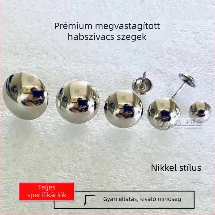Kanapé gömbfejű szegek a tapétázáshoz, szénacél