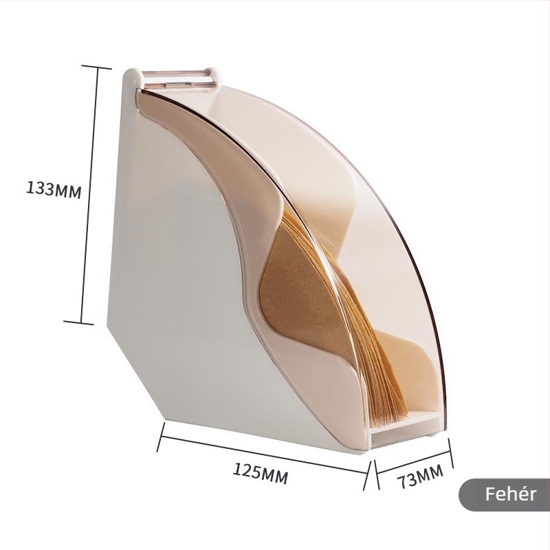 Akril V60 kávéfilter papír tartó fedéllel