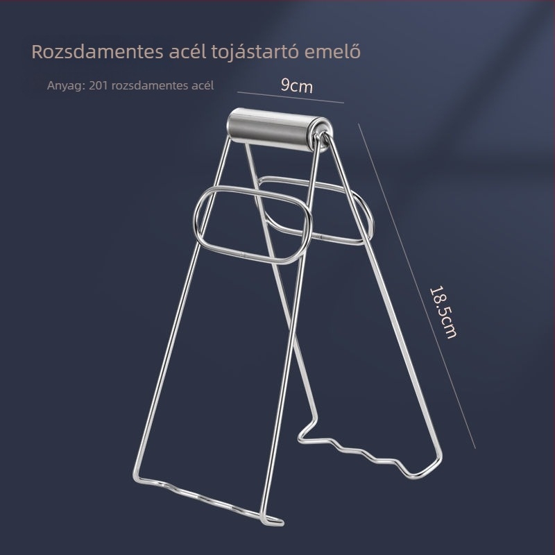 304 rozsdamentes acél tojásnyitó és tojáshéj törő eszköz pároláshoz