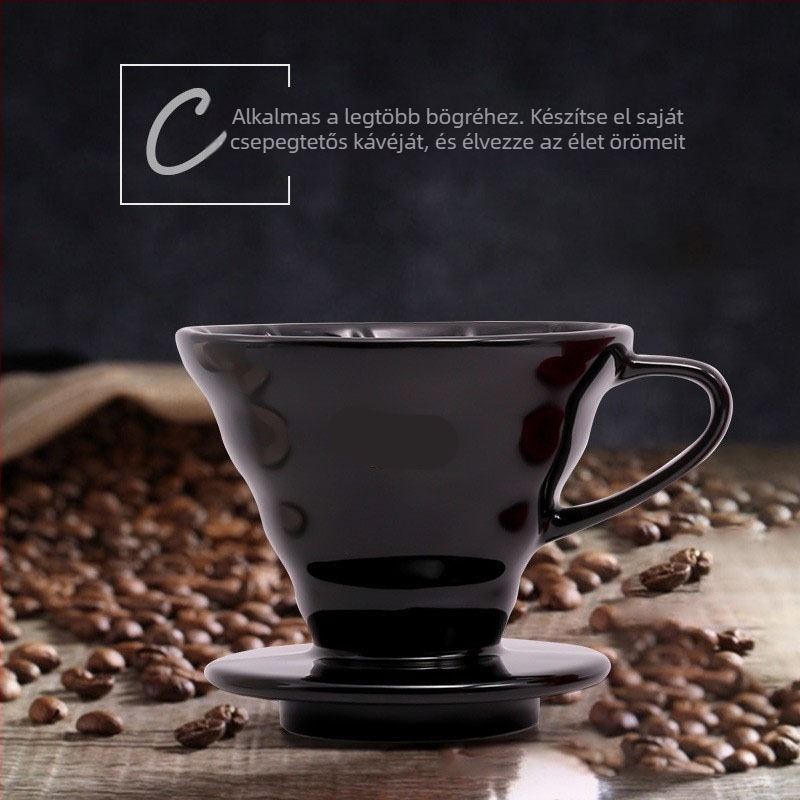 V60 kerámia kávéöntő, egylukú kialakítás