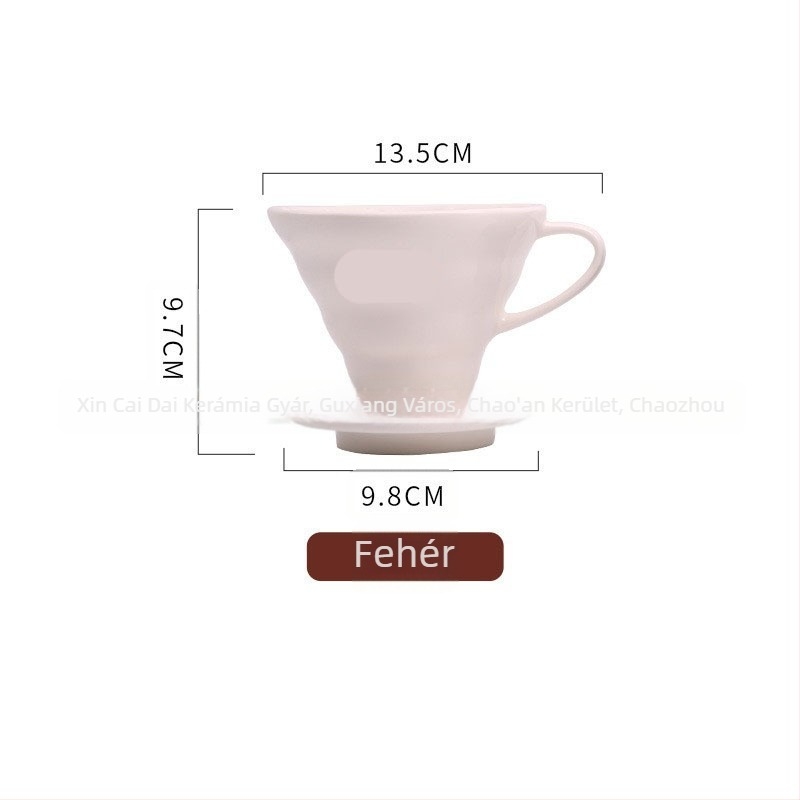 V60 kerámia kávéöntő, egylukú kialakítás