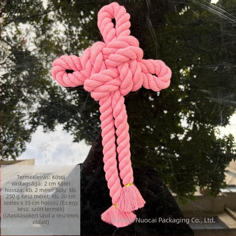 Unicom-stílusú csomóval készült kilincs dekoráció – kínai csomó DIY készlet az Újévhez és a Ló évéhez