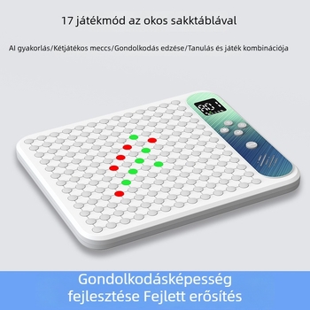 AI-vezérelt 17-in-1 multifunkcionális elektronikus sakkasztal Gomoku, Go és Tic-Tac-Toe gyermekeknek