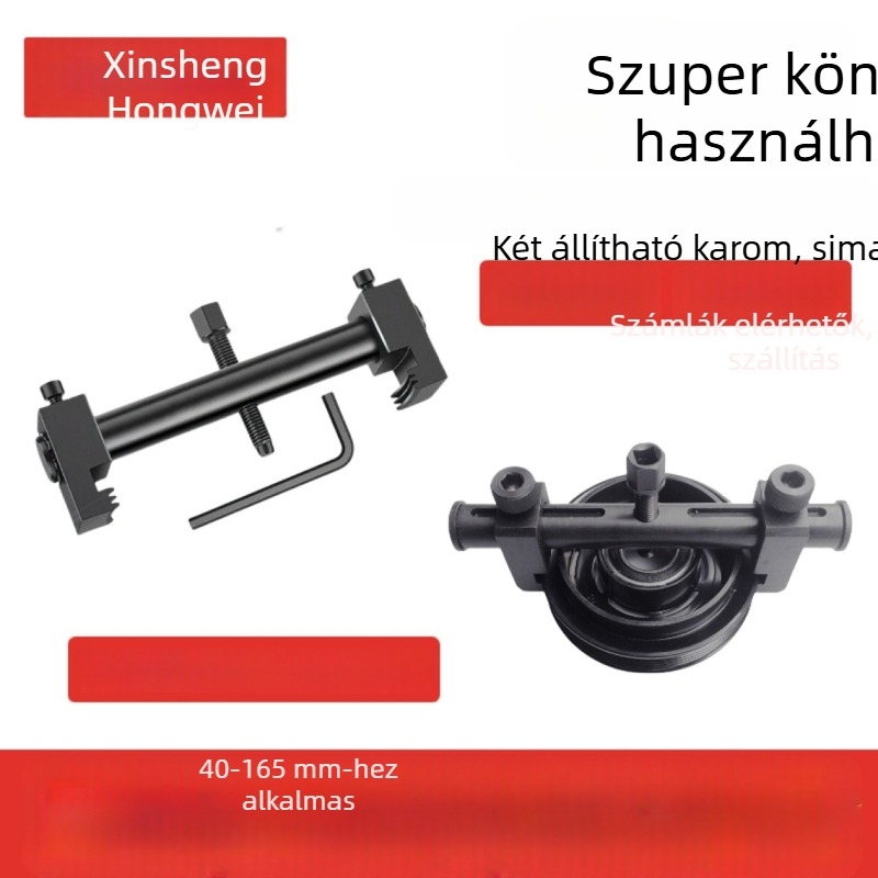 Többcélú szíjtárcsa-lehúzó és szétszerelő eszköz ventilátorhoz, motorhoz és kormánykerékhez