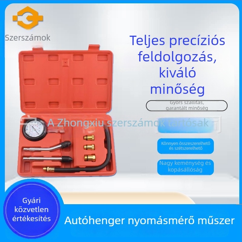 Henger nyomásmérő és befecskendezési nyomásmérő, motor eszköz, autó-karbantartás, tartomány 0–300 psi