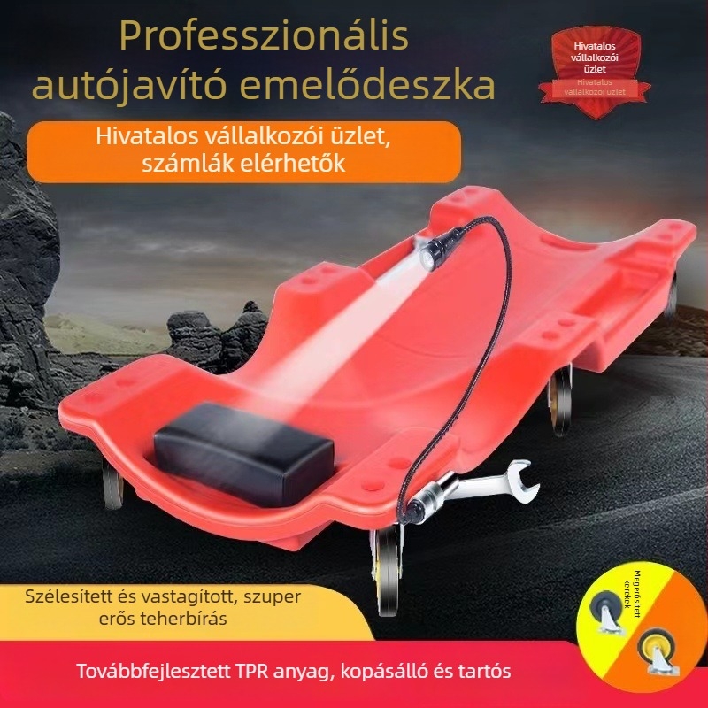 HDPE autókarbantartó fekvőlemez, 36–40 hüvelyk, vastagodott alvázjavító platform