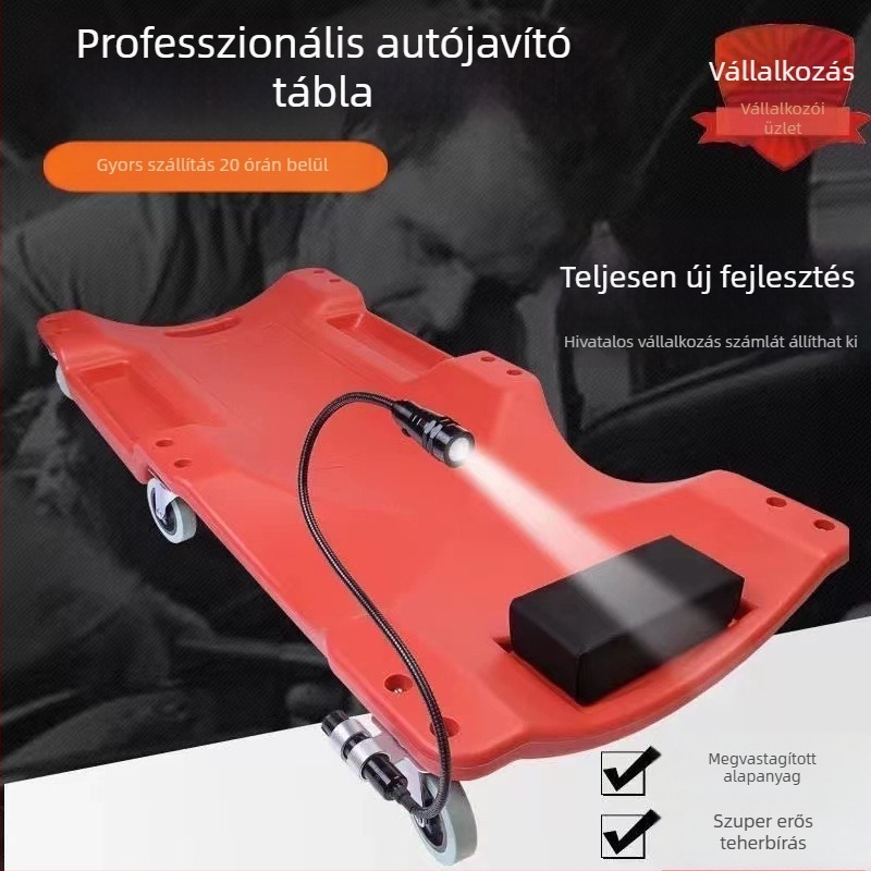 HDPE autókarbantartó fekvőlemez, 36–40 hüvelyk, vastagodott alvázjavító platform