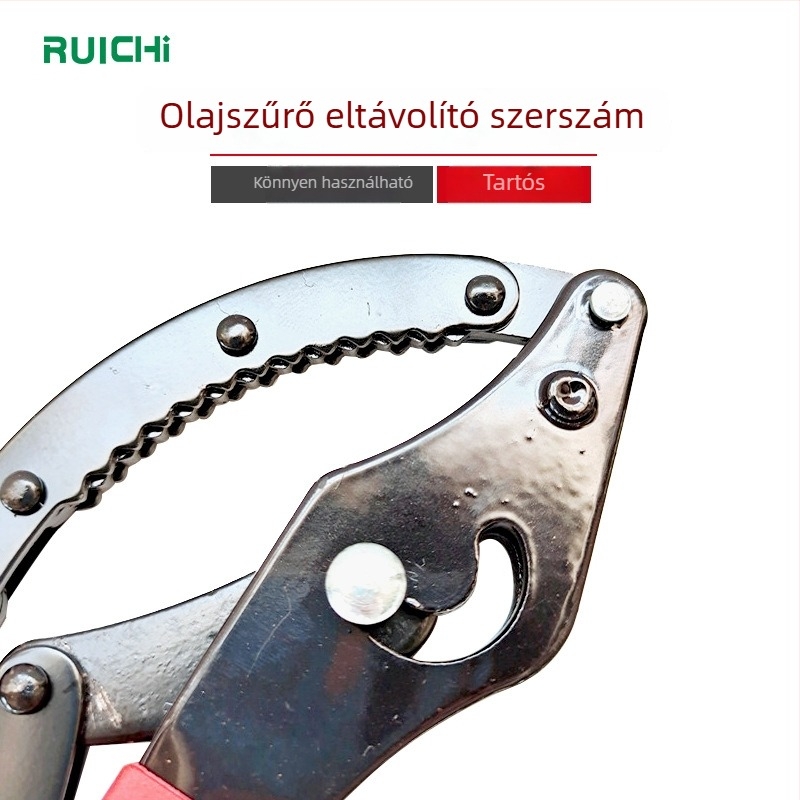 Kézcsukló-stílusú olajszűrő kulcs – acéllemez kivitel, nagy/közep/kis méret