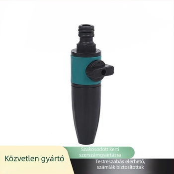 ABS műanyagból készült egyenes áramlású szórópisztoly szeleppel – autómosáshoz és kerti öntözéshez