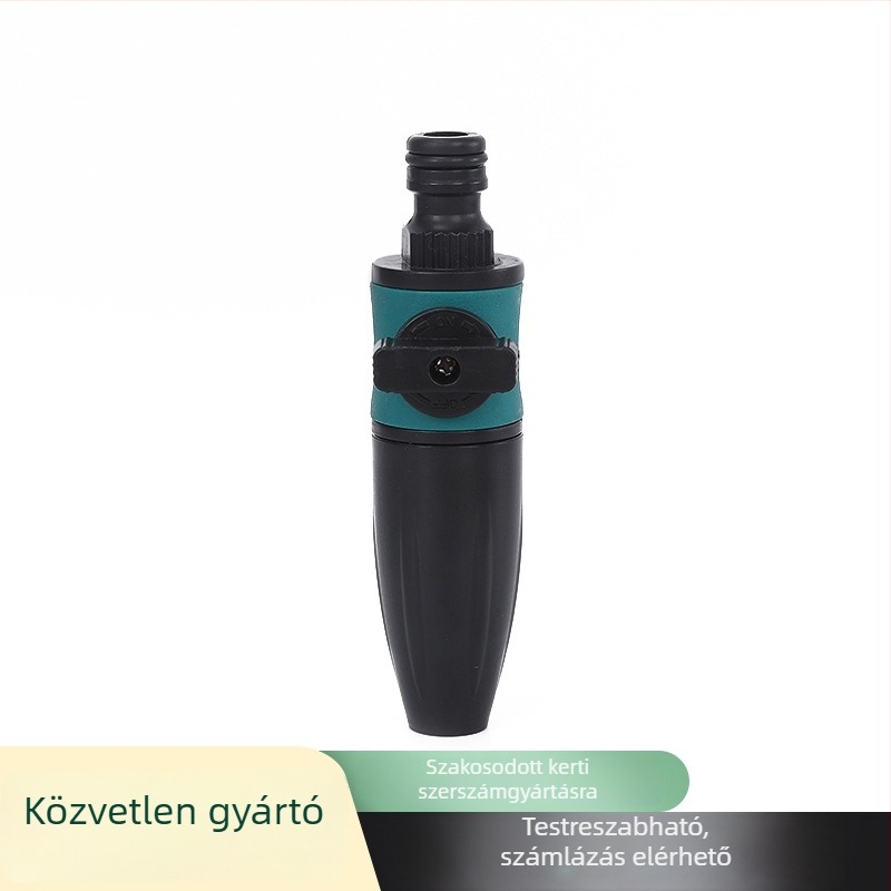 ABS műanyagból készült egyenes áramlású szórópisztoly szeleppel – autómosáshoz és kerti öntözéshez