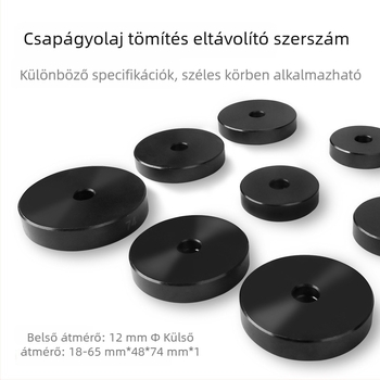 52 darabos acélcsapágy- és olajtömítés-demontáló készlet, kerékagy csapágyak beépítéséhez és eltávolításához, csapágy-extraktor, prés és gumírozott hüvely