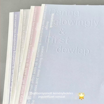 Minimalista Morandi színvilágú B5-ös dombornyomott ragasztott kötésű notesz, vonalas