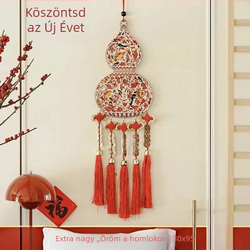 Szerencsés csomó medál tök motívummal ajtóhoz és előcsarnokhoz