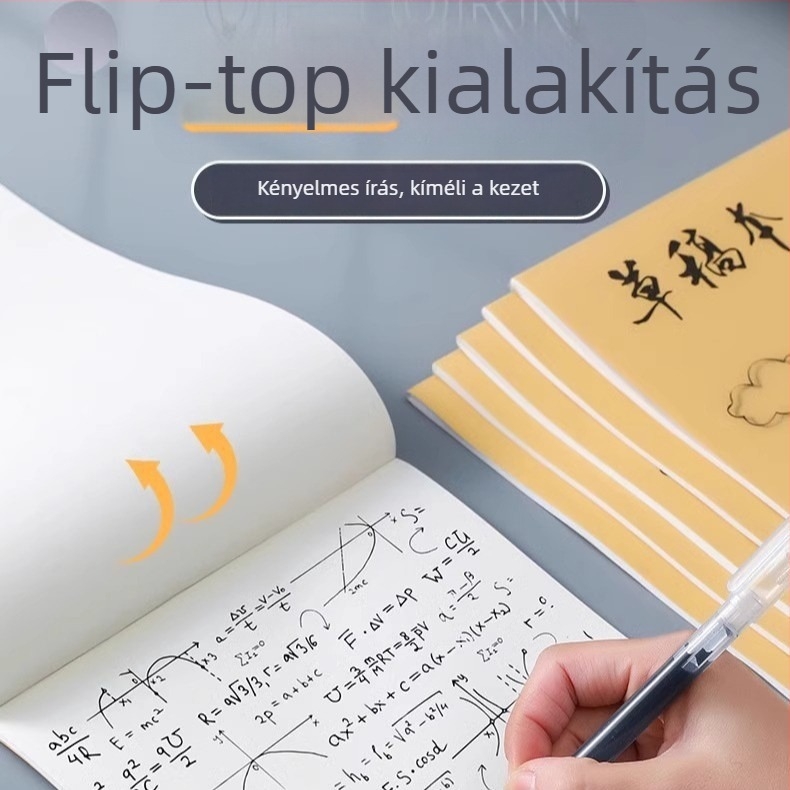 Vastagított vázlatpapír diákoknak, üres matematikai jegyzetfüzet A4