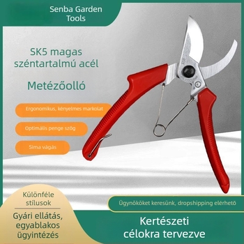 Kerti metszőolló magas ágakhoz, gyümölcsfákhoz, oltáshoz és metszéshez