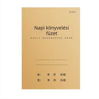 Napi könyvelési napló üzleti és otthoni használatra, bevétel-kiadás nyilvántartás szépségszalonhoz.