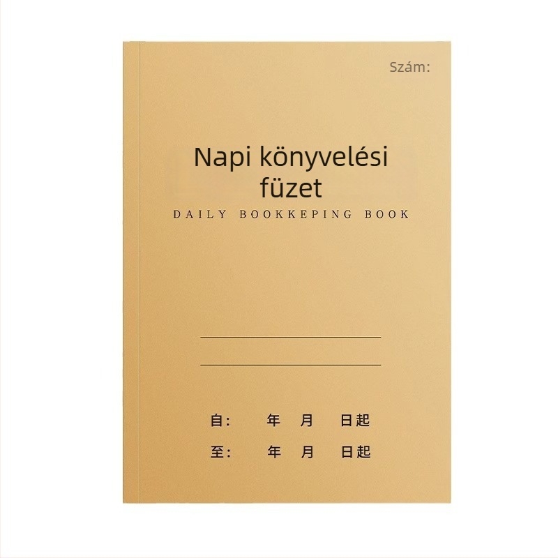 Napi könyvelési napló üzleti és otthoni használatra, bevétel-kiadás nyilvántartás szépségszalonhoz.