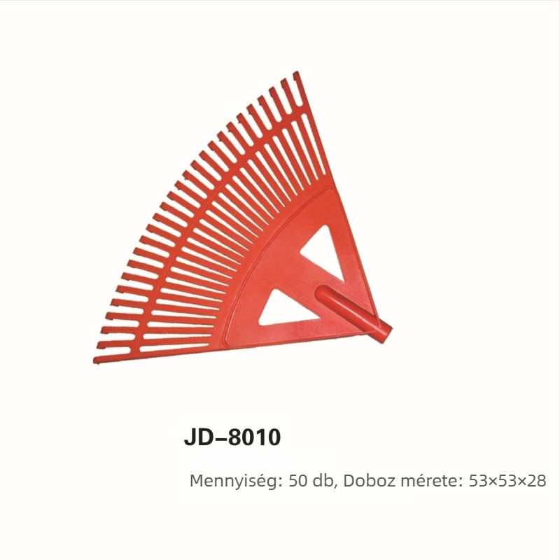 27-dontos műanyag levélgereblye hosszú fa nyéllel