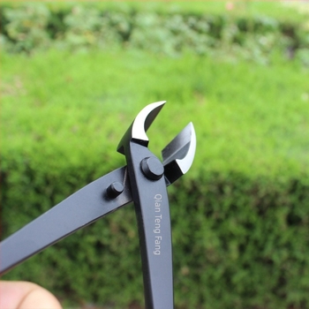 Ferde vágóolló bonsai formázáshoz — villás ágmetsző olló, kompozit acél bonsai formázó eszköz, oldalágak metszése, Qiantengfang